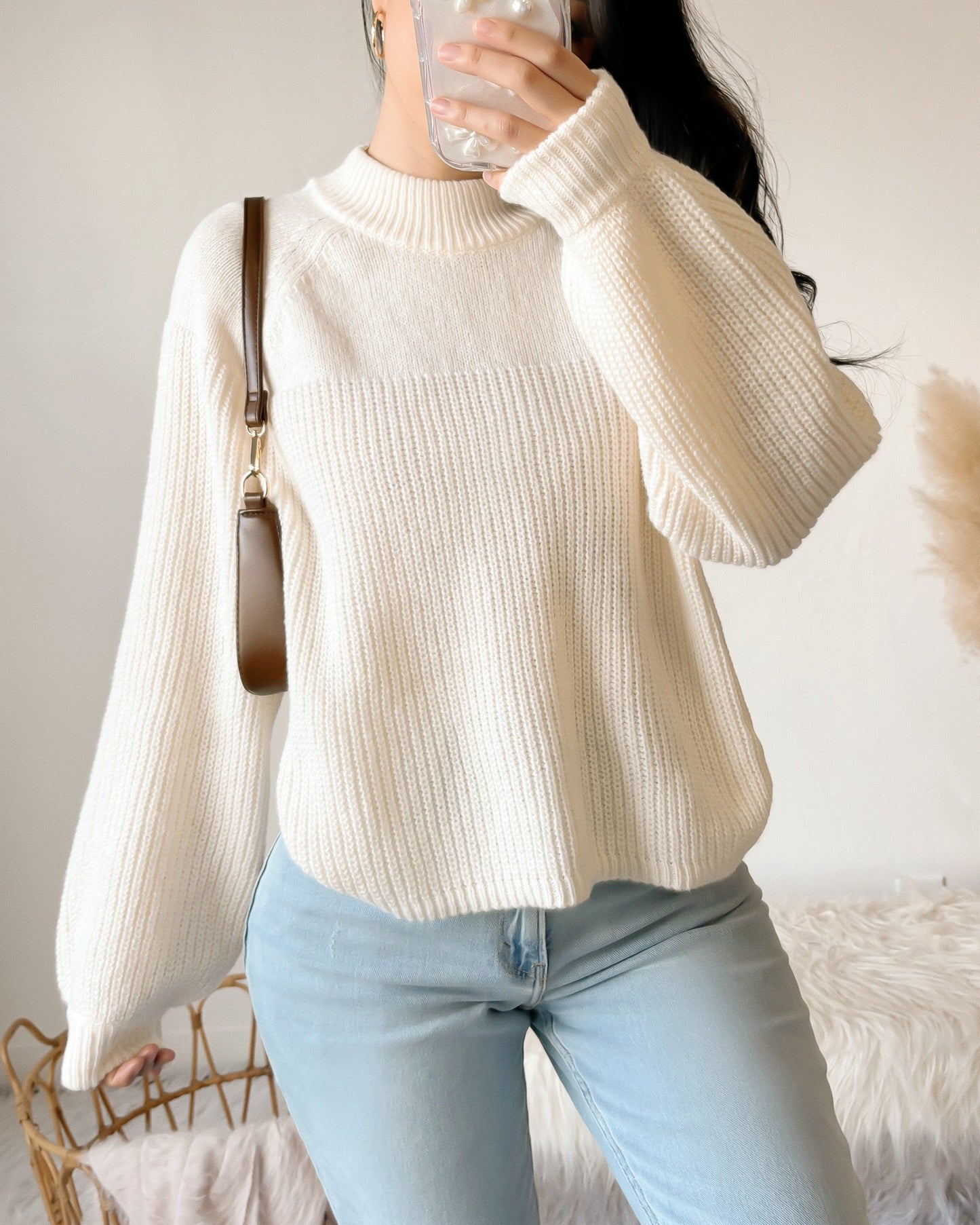 WILLOW KNIT SWEATER (BLACK)