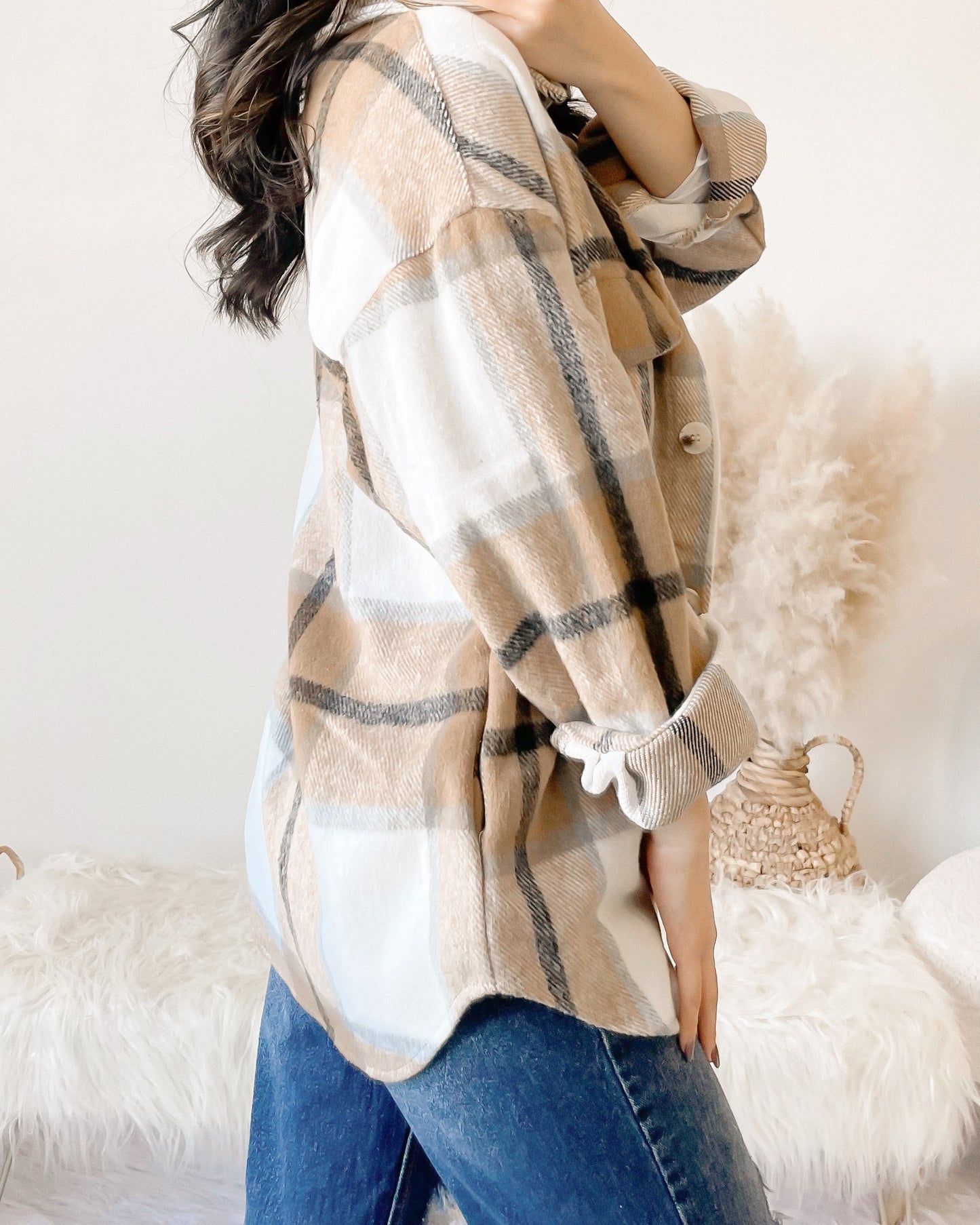 PAIGE OVERSIZED SHACKET WITH POCKETS