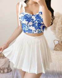 RESTOCKED! CORA MINI SKIRT WITH SHORTS (BLACK)