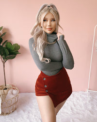 GEMMA TURTLENECK TOP (HEATHER GREY)