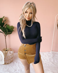 GEMMA TURTLENECK TOP (HEATHER GREY)