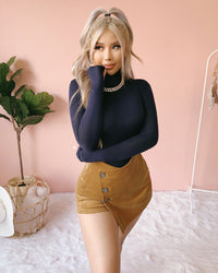GEMMA TURTLENECK TOP (HEATHER GREY)