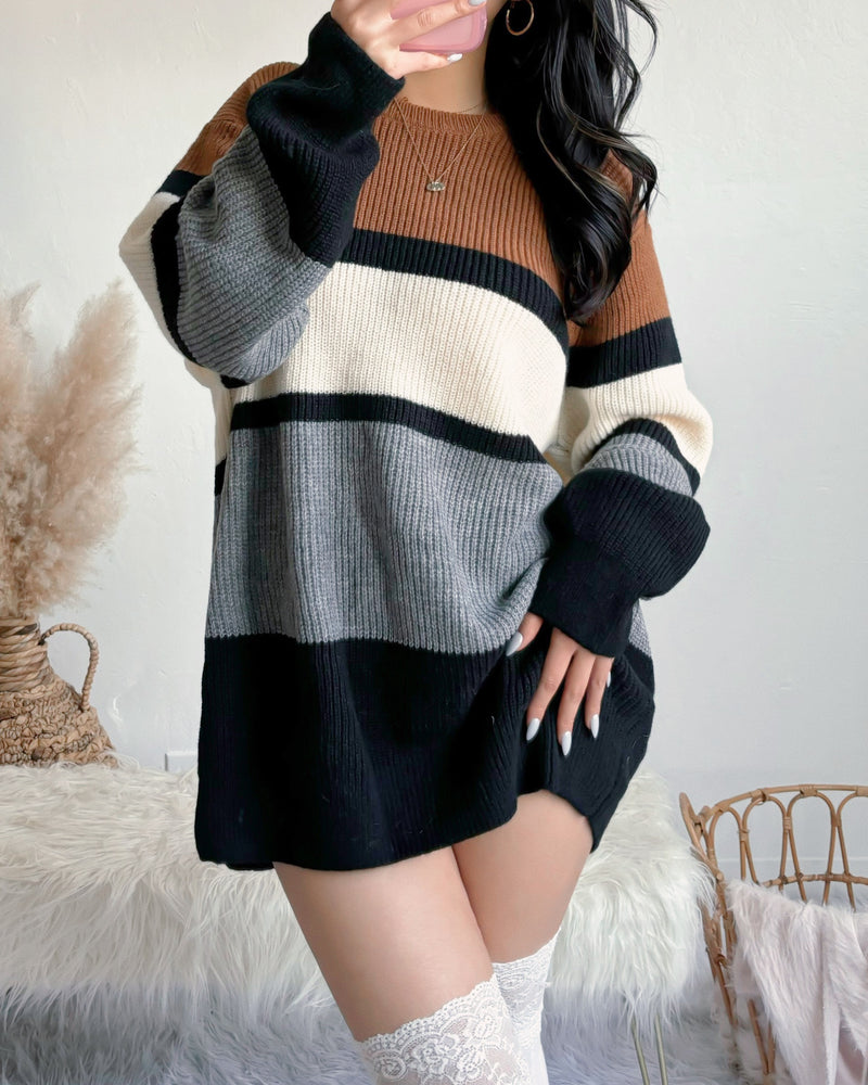 CHARLIE OVERSIZED KNIT SWEATER