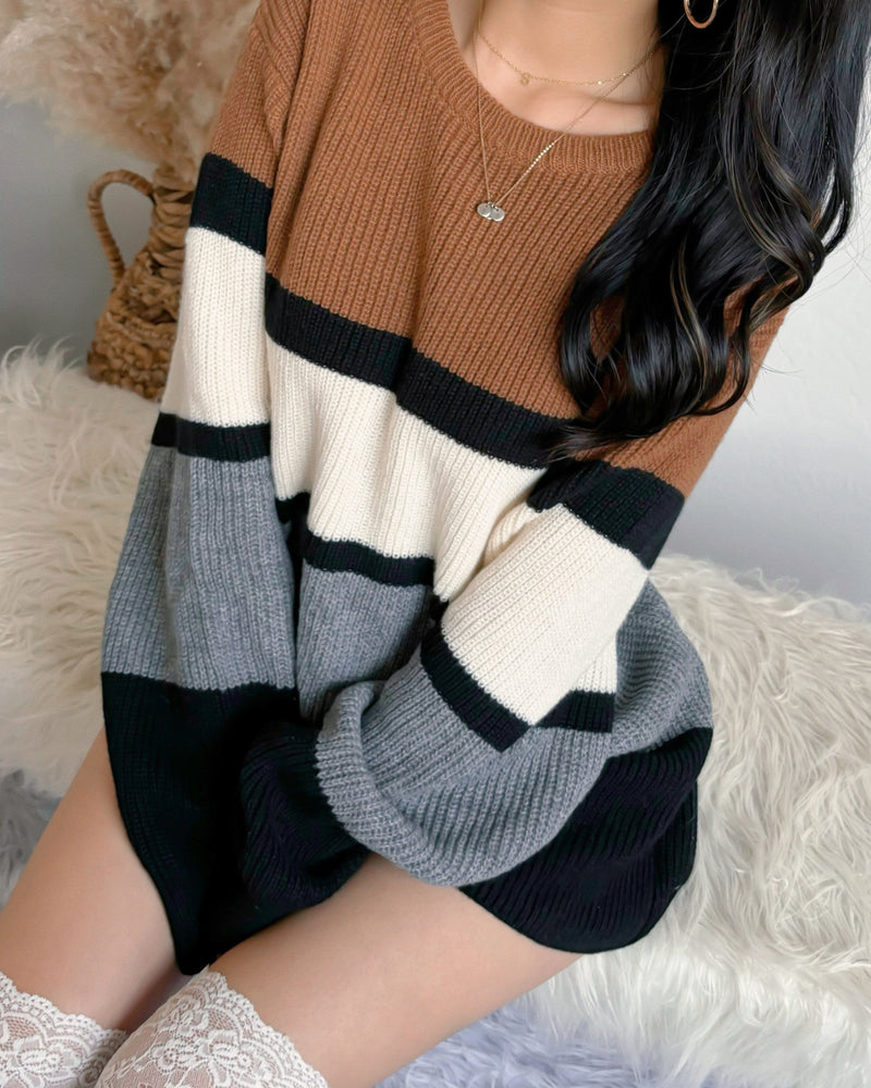 CHARLIE OVERSIZED KNIT SWEATER