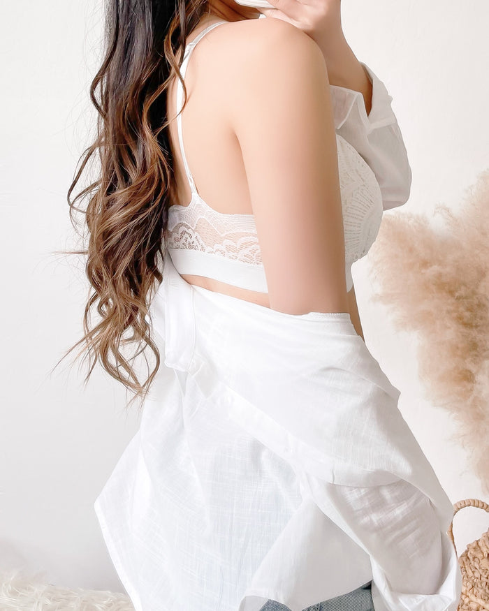 CALLIE LACE BRALETTE (IVORY)