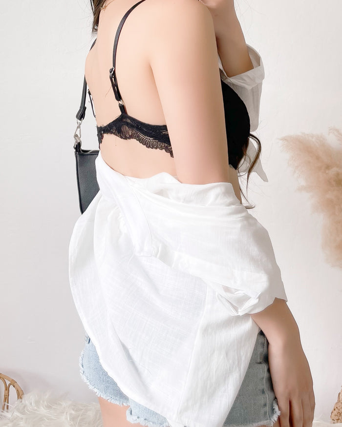 MARISSA LACE BRALETTE (BLACK)