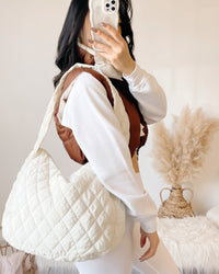 ON THE GO PUFFER BAG (IVORY)