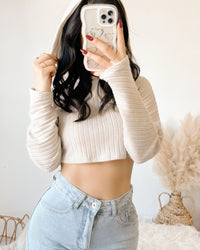 ANNA BUTTER SOFT CROPPED HOODIE