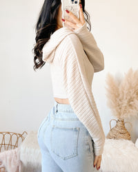 ANNA BUTTER SOFT CROPPED HOODIE