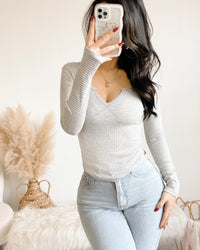 CARTER STRIPED TOP (FADED OLIVE)