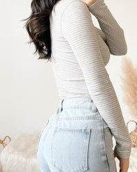 CARTER STRIPED TOP (FADED OLIVE)