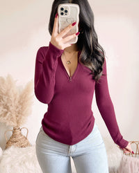 CECILIA ZIP TOP (CHOCOLATE)