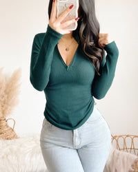 CECILIA ZIP TOP (CHOCOLATE)