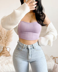 GIGI SWEET HEART BANDEAU TOP (MAGENTA)