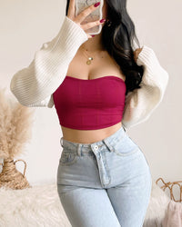 GIGI SWEET HEART BANDEAU TOP (LILAC)