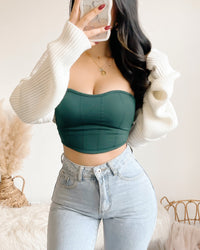 GIGI SWEET HEART BANDEAU TOP (WINE)