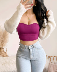 GIGI SWEET HEART BANDEAU TOP (MAGENTA)