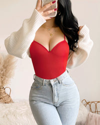 CHARLENE SLIMMING BODYSUIT (CHERRY)