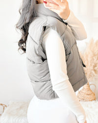 NEW COLOR! KIMMY PUFFER VEST (GREY)