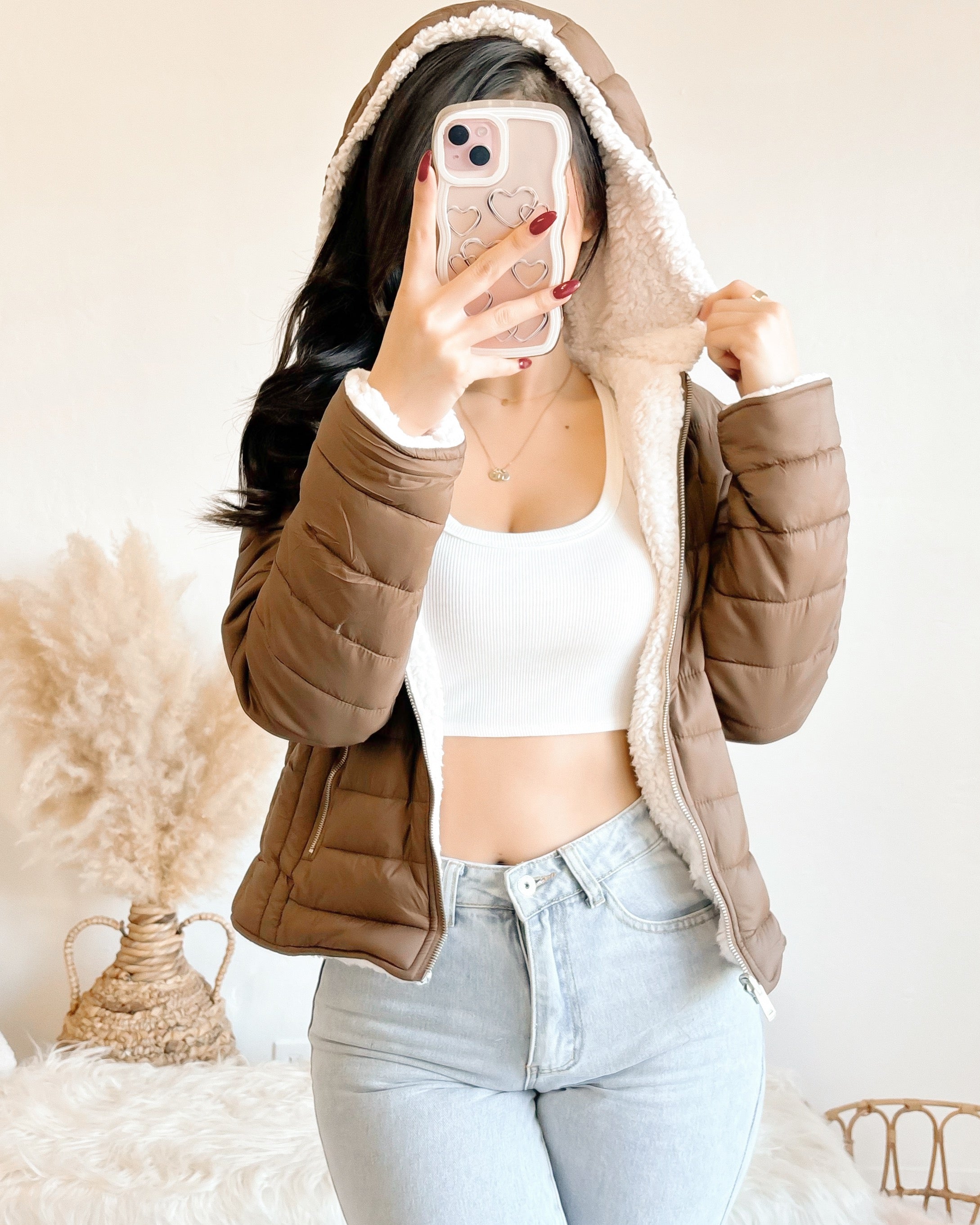 Sherpa clearance lined puffer