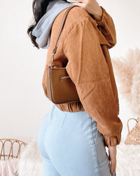 RESTOCKED! ZURI CORDUROY JACKET W/ HOODIE (BLACK)