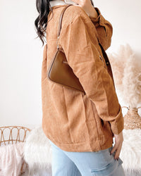 BRYNLEE FUR LINED CORDUROY JACKET W/ POCKETS (CAMEL)