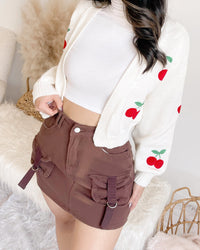CHERRY ON TOP CROP CARDIGAN (IVORY)