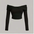 ELSIE OFF SHOULDER LONG SLEEVE TOP