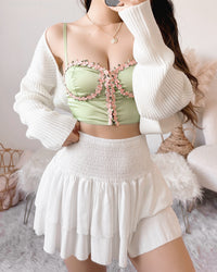 RESTOCKED! LOVE STORY BUSTIER TOP (WHITE)